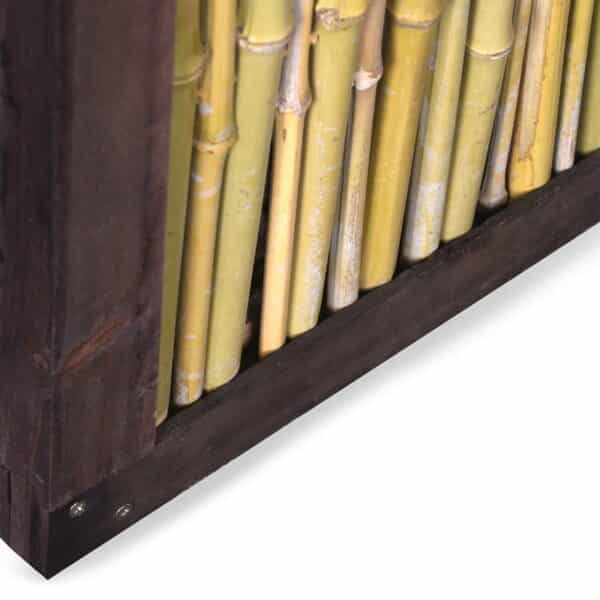 Bambuszaun Schrägelement Detail