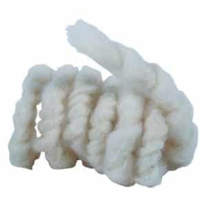 Wollkordel aus Schafwolle 3m Ø 1 cm naturweiß