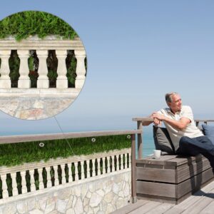 Sichtschutz Villa Romantica montiert