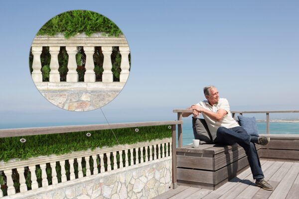 Sichtschutz Villa Romantica montiert