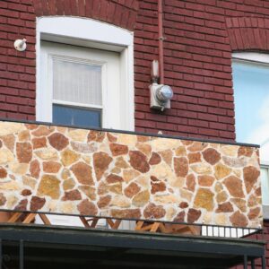 Sichtschutz Giraffe an Balkon