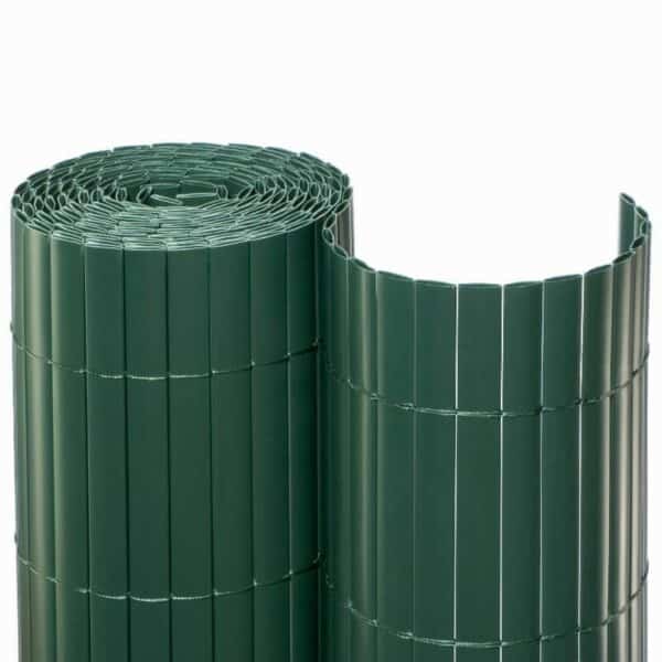 Sichtschutzmatte PVC Sichtschutz Kunststoff 3m - ca. Größe 0,90x3 m Farbe grün Nahaufnahme