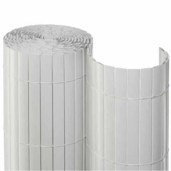 Sichtschutzmatte PVC Sichtschutz Kunststoff 3m - ca. Größe 0,90x3 m Farbe weiß Nahaufnahme