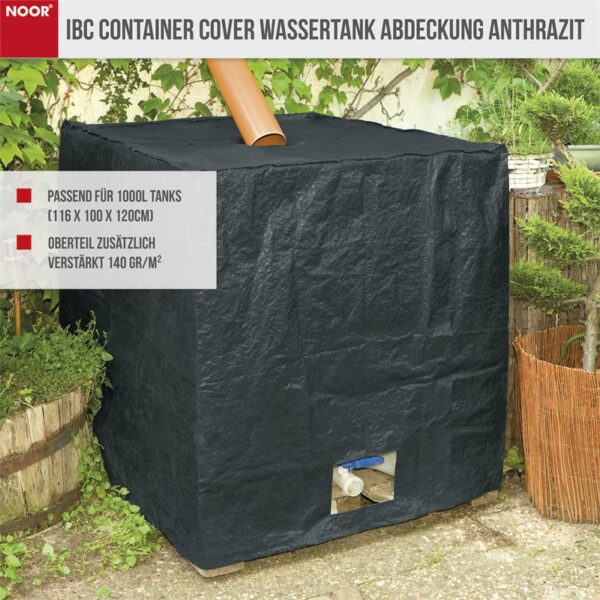 ibc container cover wassertank abdeckung anthrazit für 1000l tanks